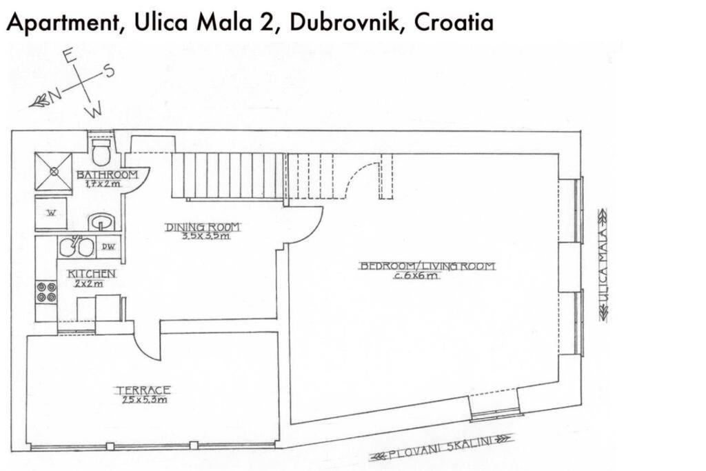 1-Bdrm With Terrace In The Old Town Lägenhet Dubrovnik Exteriör bild